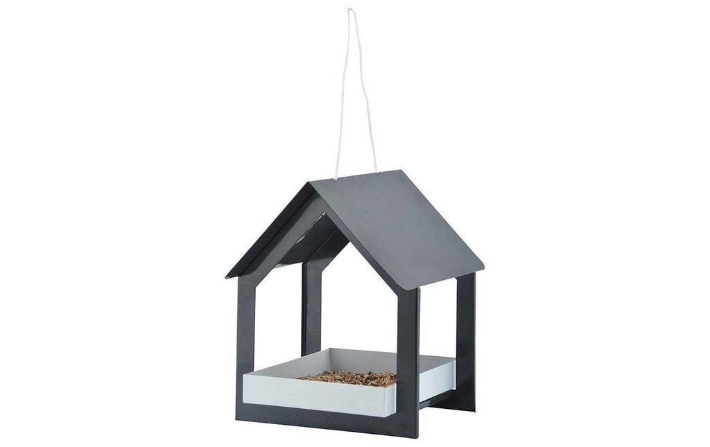 Esschert Design Distributeur de nourriture Anthracite