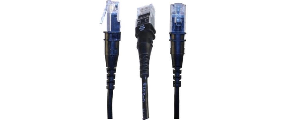 Patchsee Câble patch ThinPATCH Cat 6A, U/FTP, 9.7 m, Noir, 1 pièce