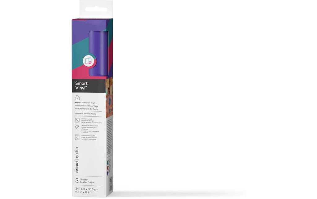 Cricut Film de vinyle Joy Xtra Smart permanent 3 pièces, patin à roulettes