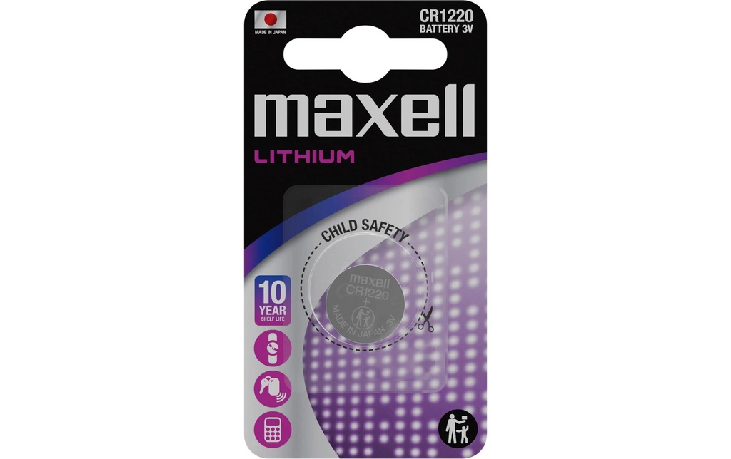 Maxell Europe LTD. Pile bouton CR1220 , 1 Pièce/s