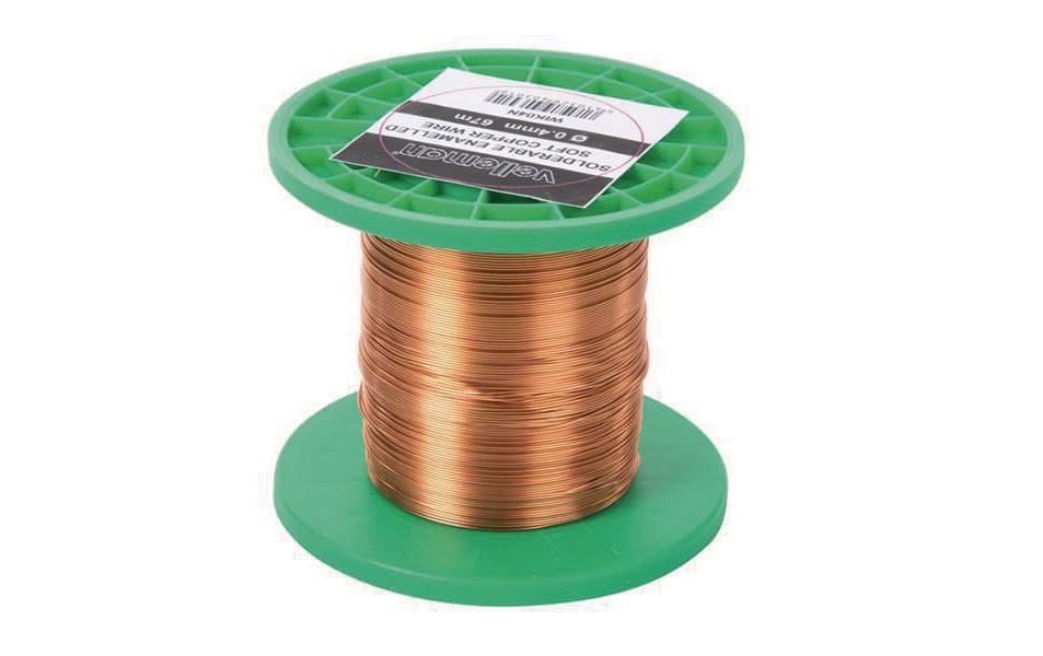 Velleman Fil de bobinage WIK04N, Ø0.4mm, 67m, 75g 1 Pièce/s