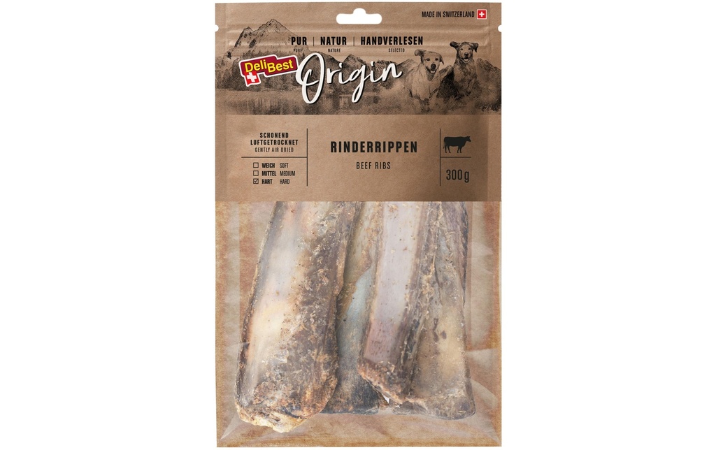 DeliBest Produit à mâcher  Côtes de bœuf Origin 300 g, viande suisse