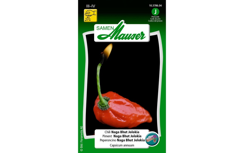 Samen Mauser Semence Chili Naga Naga Bhut Jolokia