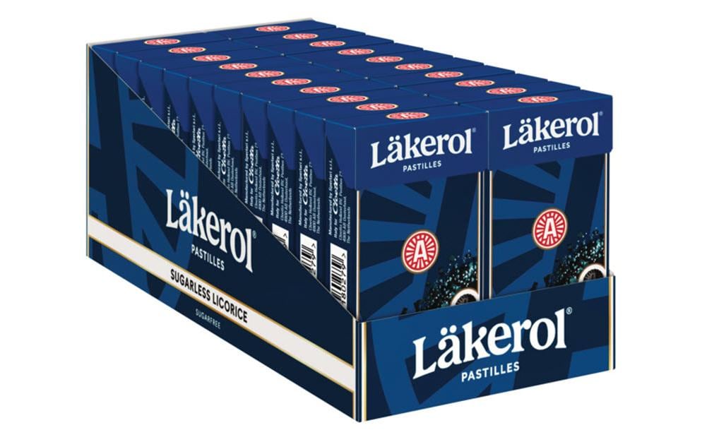 Läkerol Bonbons Sugarless Licorice 20 x 27 g