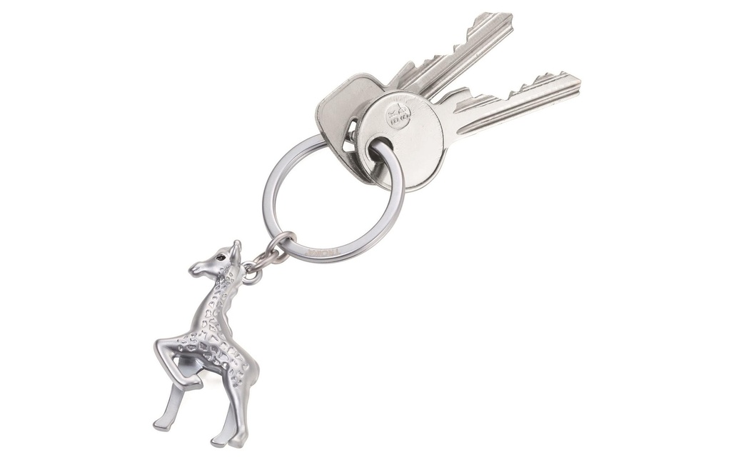 Troika Porte-clés Gisela girafe Gris mat