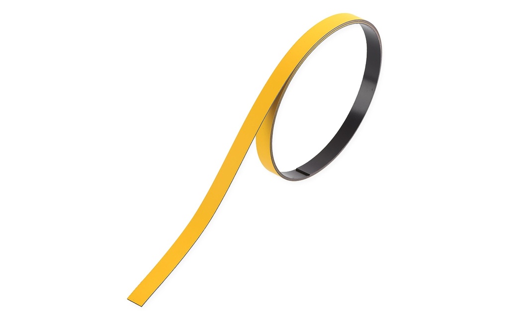 Berec Bande magnétique 10 mm x 1 m, Jaune