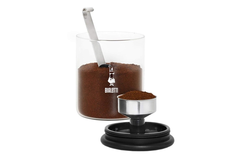 Bialetti Boîte à café Moka 0.25 l, Transparent