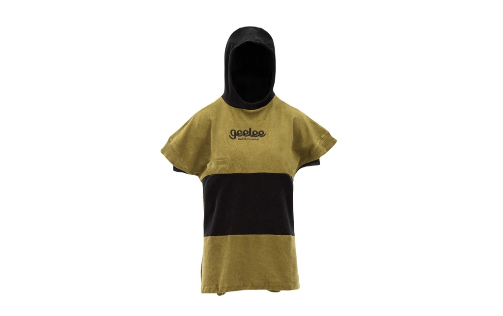 Switcher Poncho de bain Geelee Beach Kids Olive/Noir, One Size
