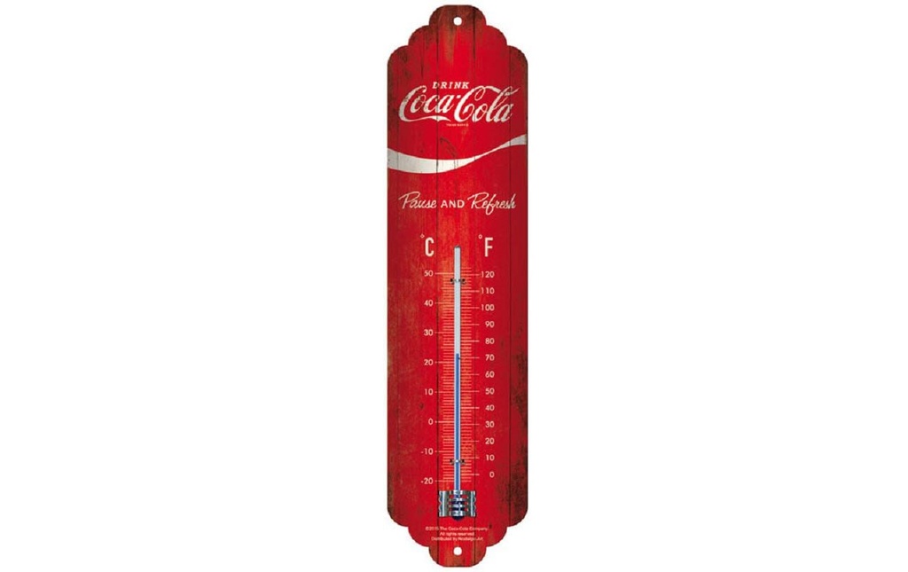 Nostalgic Art Thermomètre Coca-Cola 6.5 x 28 cm