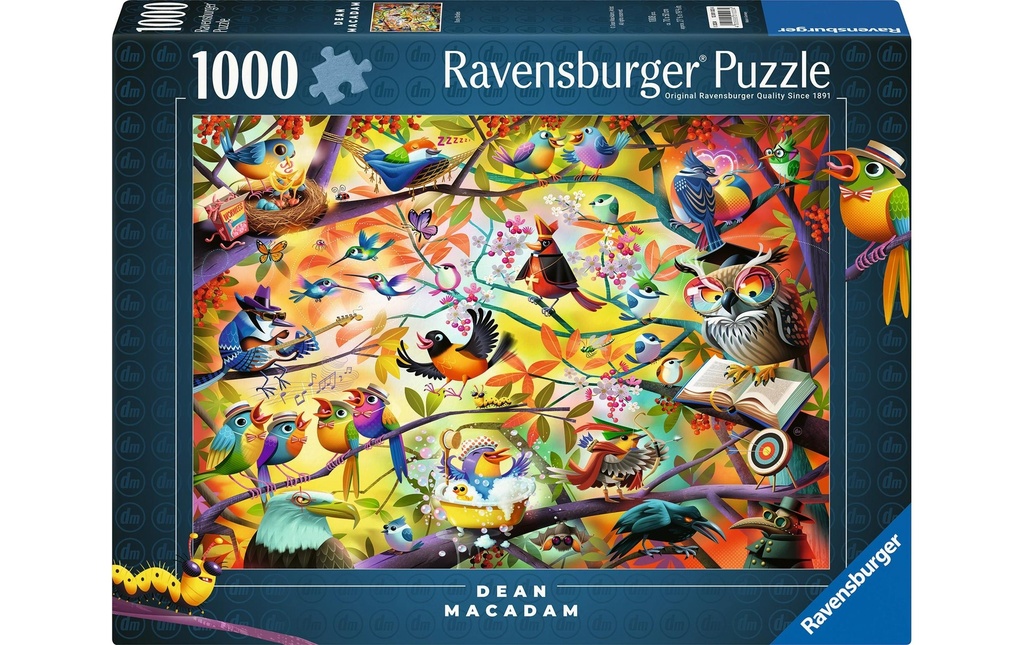 Ravensburger Puzzle Les petits oiseaux travailleurs 1000 pièces 70 x 50 cm