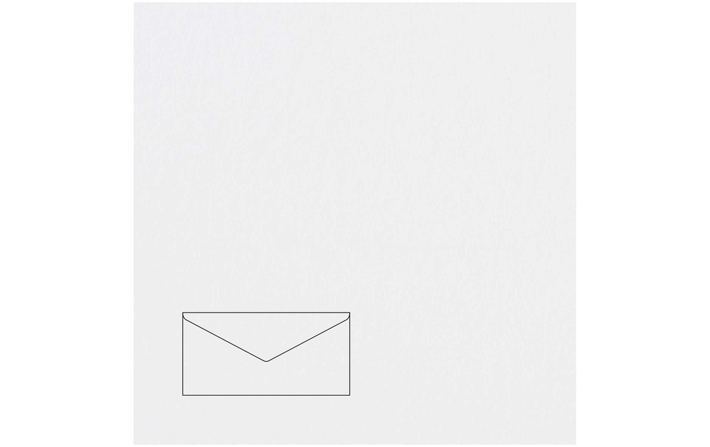 Rico Design Paper Poetry Essentials Enveloppe DL Blanc éclatant