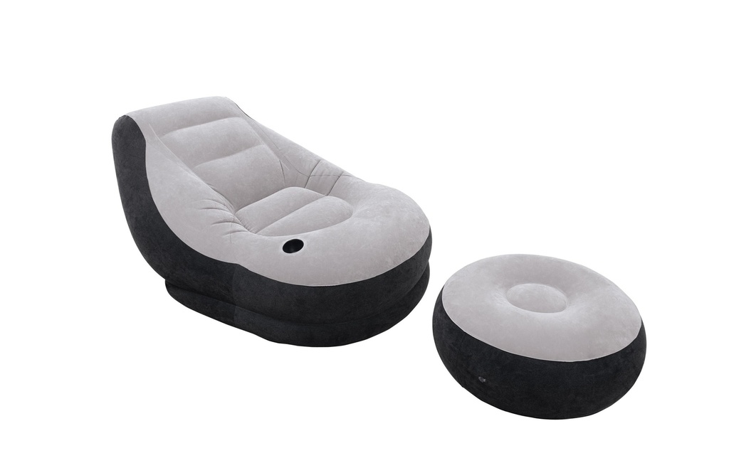 Intex Fauteuil gonflable Gonflable Ultra Lounge Gris
