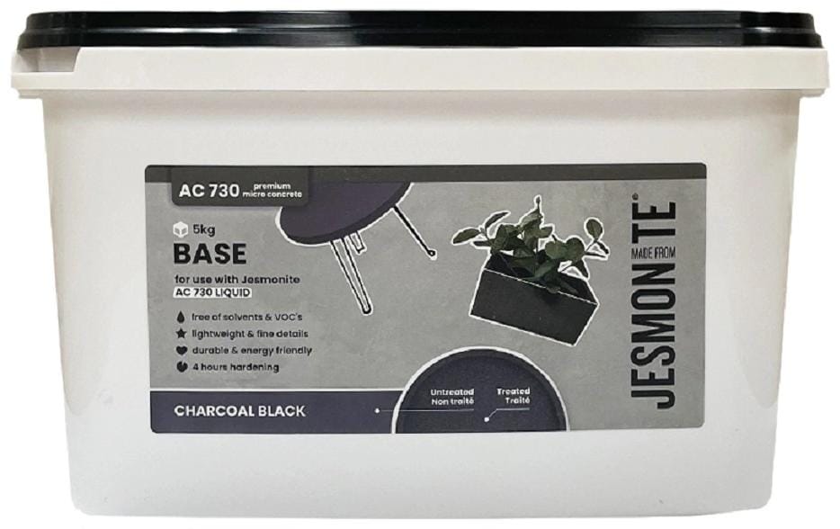 Jesmonite Matière à modeler Poudre à base de ciment A 730, 5 kg, noir
