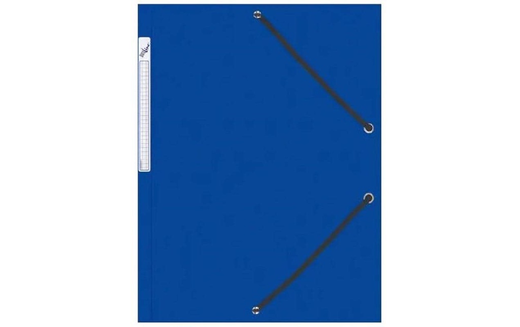 Büroline Portfolio à ruban élastique plastique, A4 Bleu