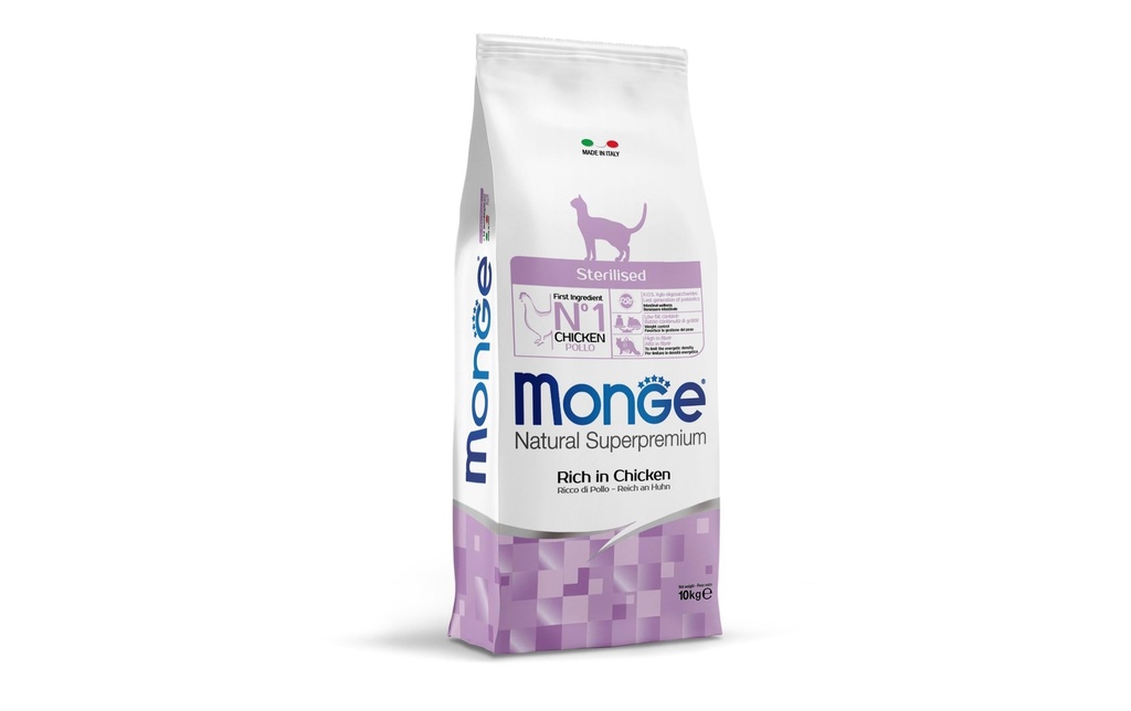 Monge Alimentation sèche Poulet stérilisé, 10 kg