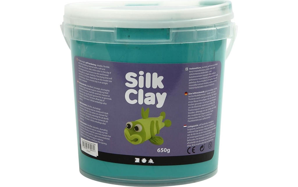Creativ Company Matière à modeler Argile de soie 650 g, Vert