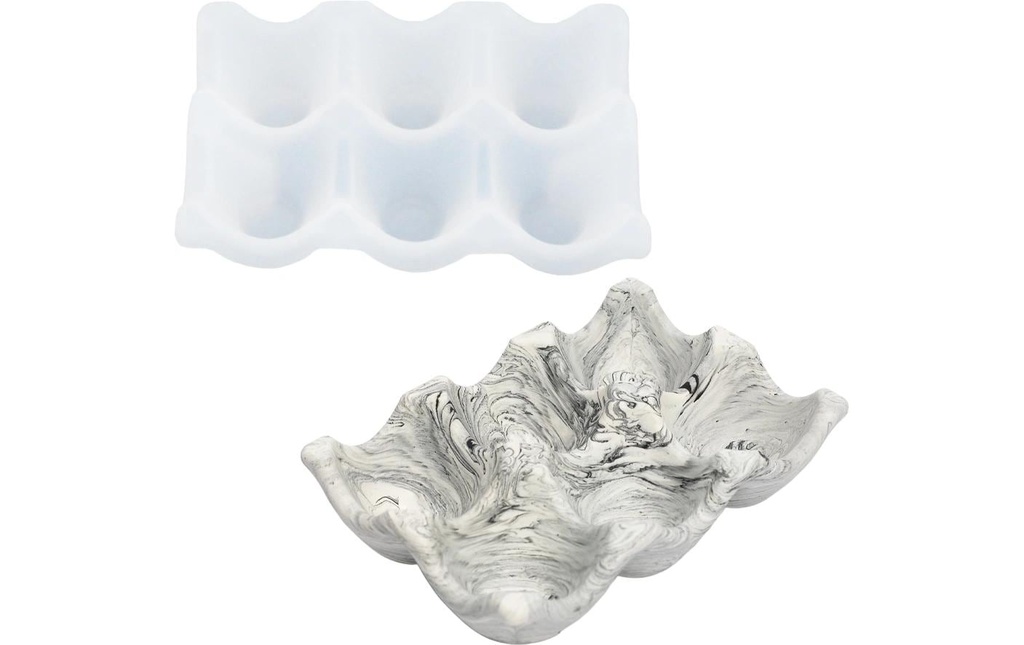Jesmonite Moule à couler Boîte à œufs, 14.5 cm x 10 cm
