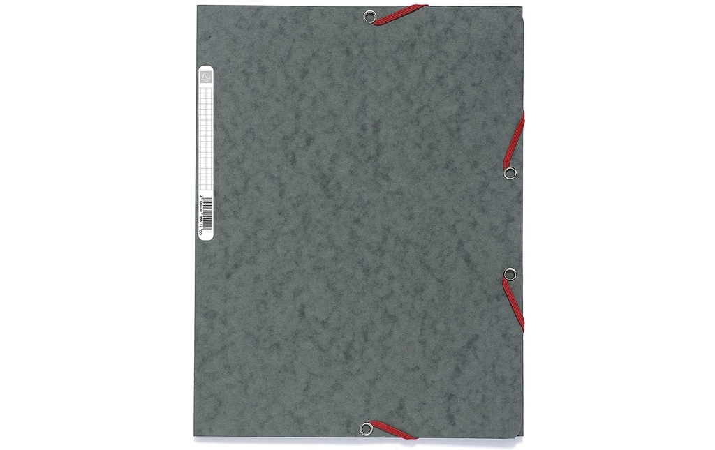 Exacompta Portfolio à ruban élastique A4 Gris, 250 feuilles