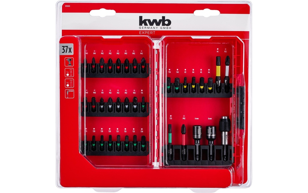kwb Kits de bits L-Box 37 pièces