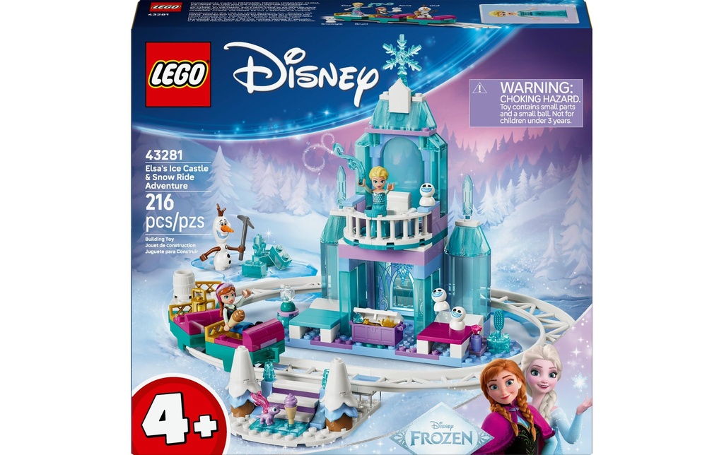 LEGO® Disney Princess Le château de glace et la piste enneigée d’Elsa 43281