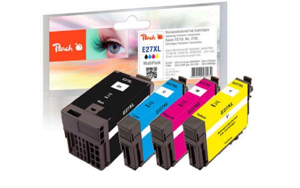 Peach Encre Epson T2715, No 27XL BK, C, M, Y