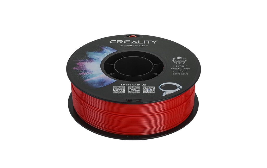 Creality Filament ABS, Rouge, 1.75 mm, 1 kg