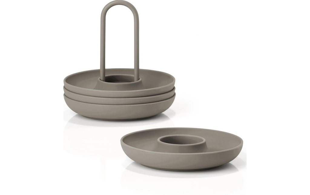 Zone Denmark Coquetier Singles 4 pièces, Taupe
