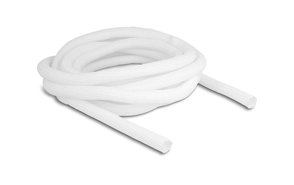Delock Manchon tressé autofermant 5 m x 16 mm Blanc