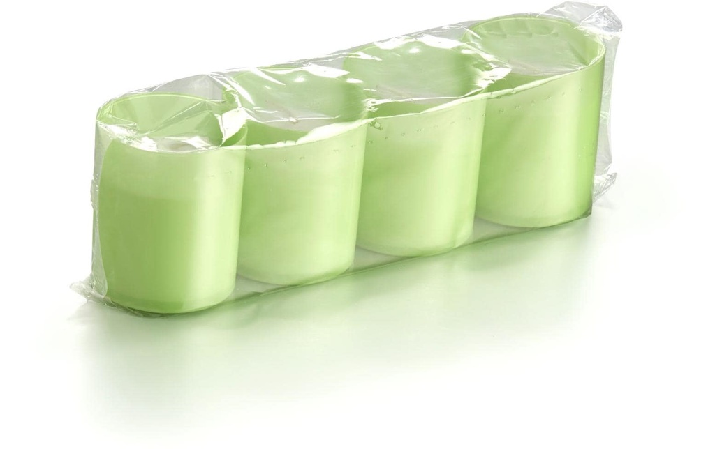 balthasar Kits de bougies en gobelets 4 pièces, Vert