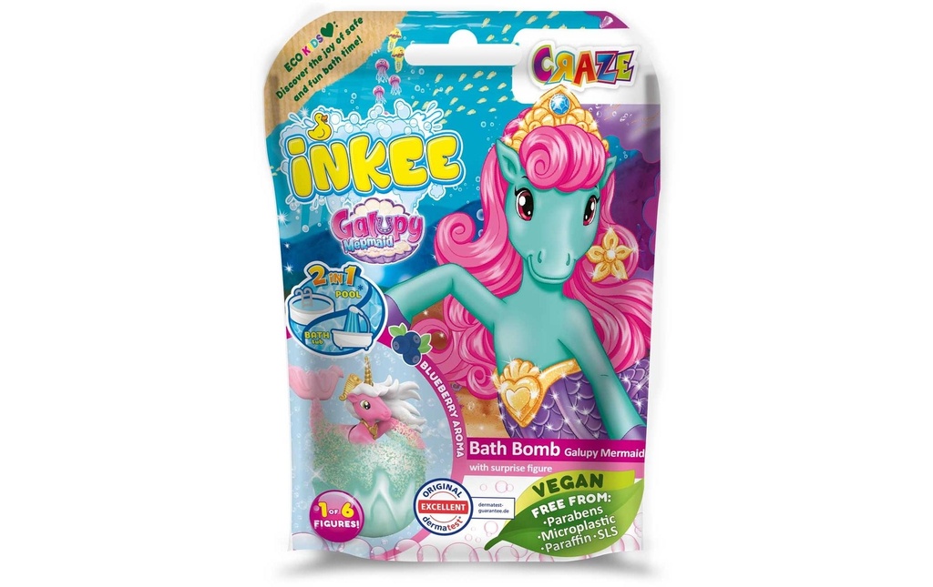 Craze Perles de bain Inkee – Galupy Mermaid 1 Pièce/s