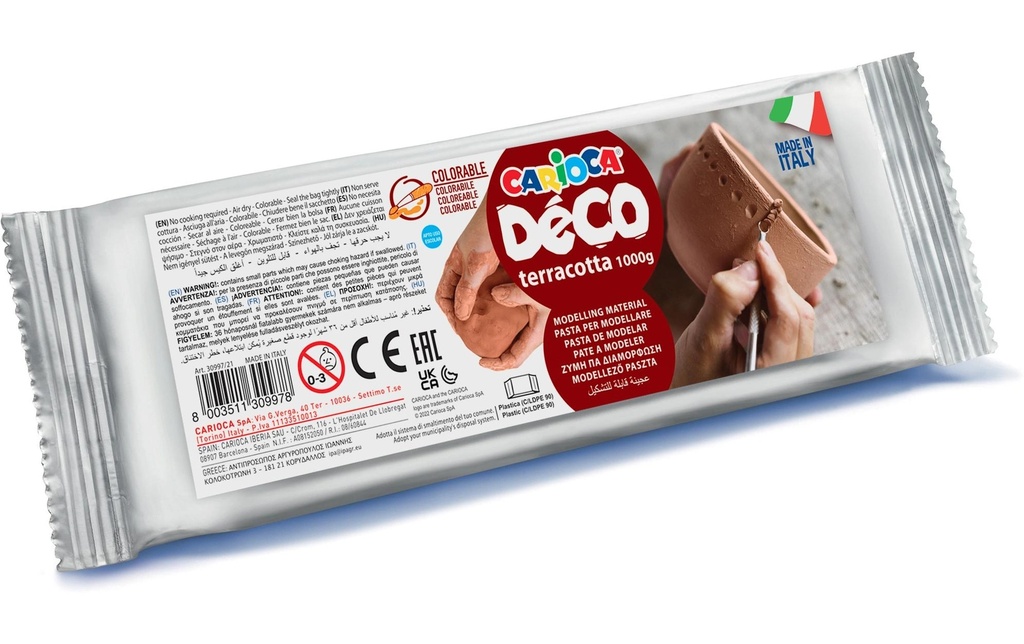 Carioca Matière à modeler Déco Terracotta 1000 g Terracotta