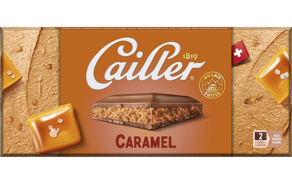 Cailler Chocolat Tablette Filled Caramel 96 g