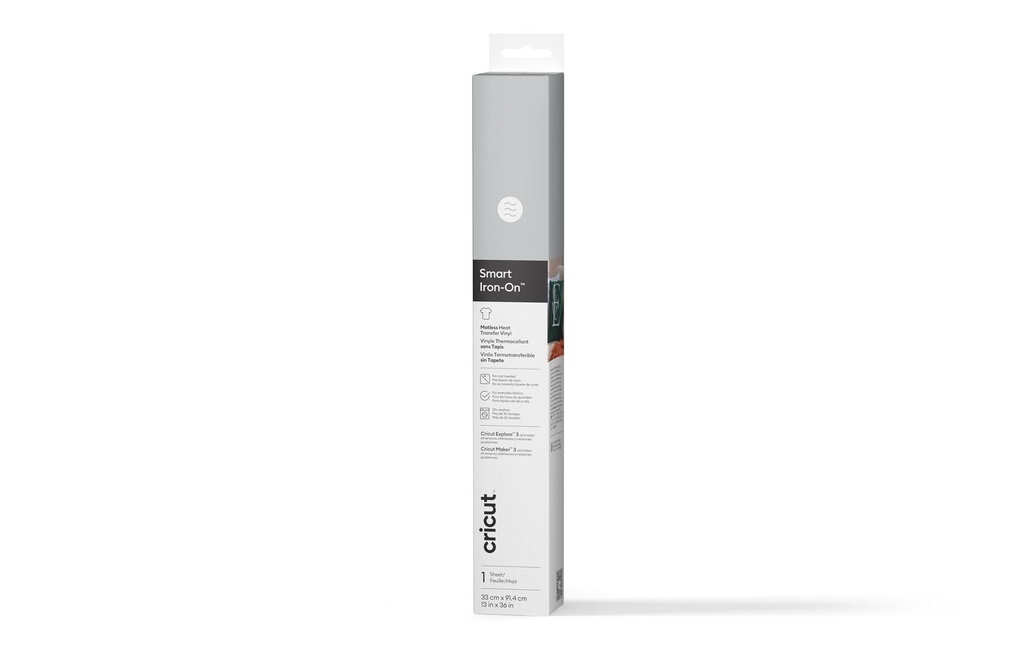 Cricut Film thermocollant Smart 33 x 91.4 cm, 1 Pièce/s, Argenté