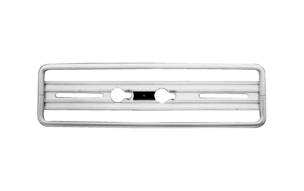 Quick-fix Supports de plaque d’immatriculation argent, 30 × 8 cm
