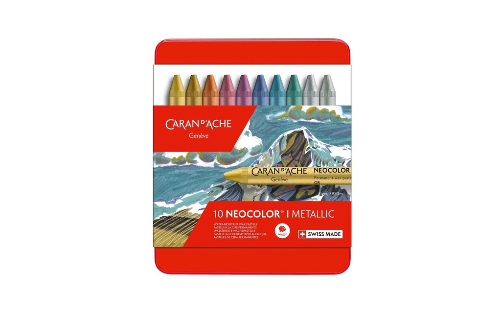 [117004310] CARAN D'ACHE Neocolor metallic 10 pcs (10 pces)