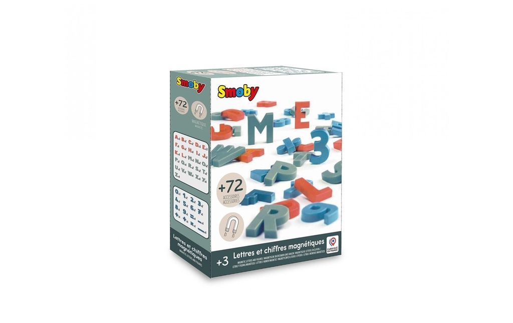 Smoby 72 lettres chiffres magnétiques