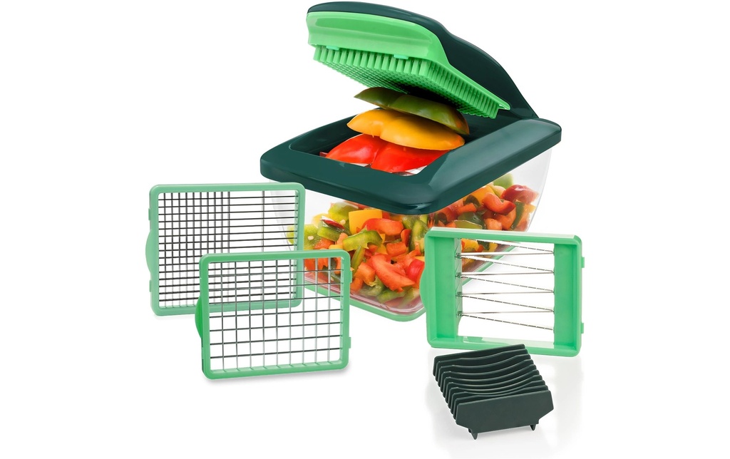 Genius Coupe-légumes Nicer Dicer Chef 7 pièces, Vert
