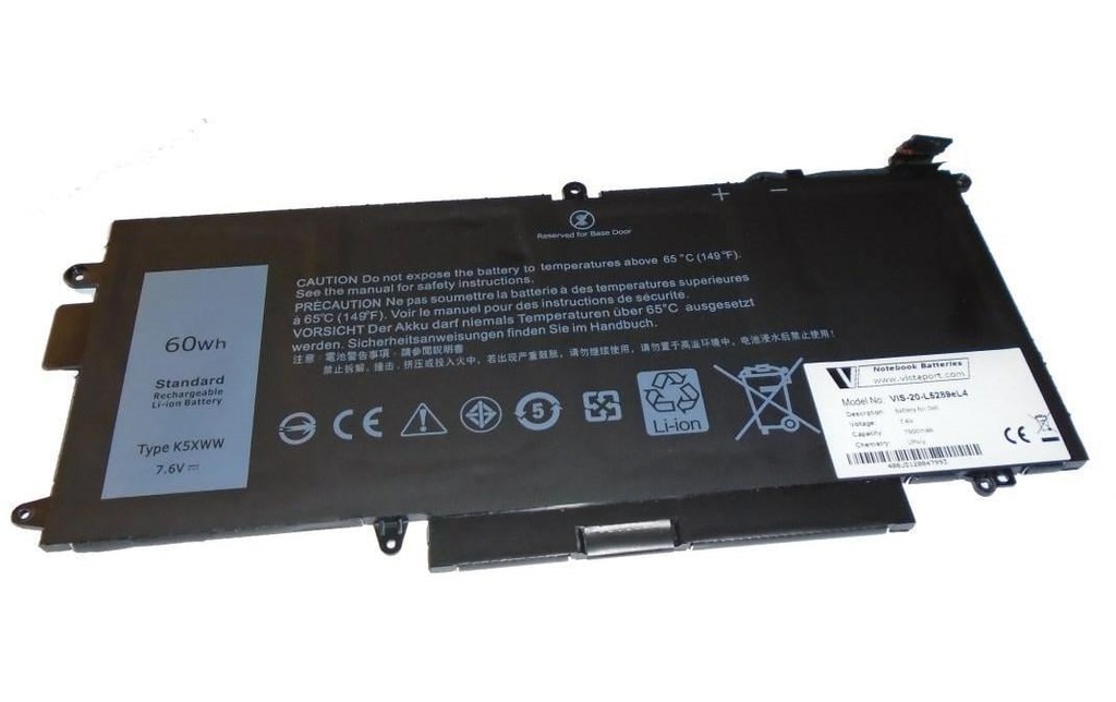 Vistaport Batterie pour Dell Latitude 5289/7389