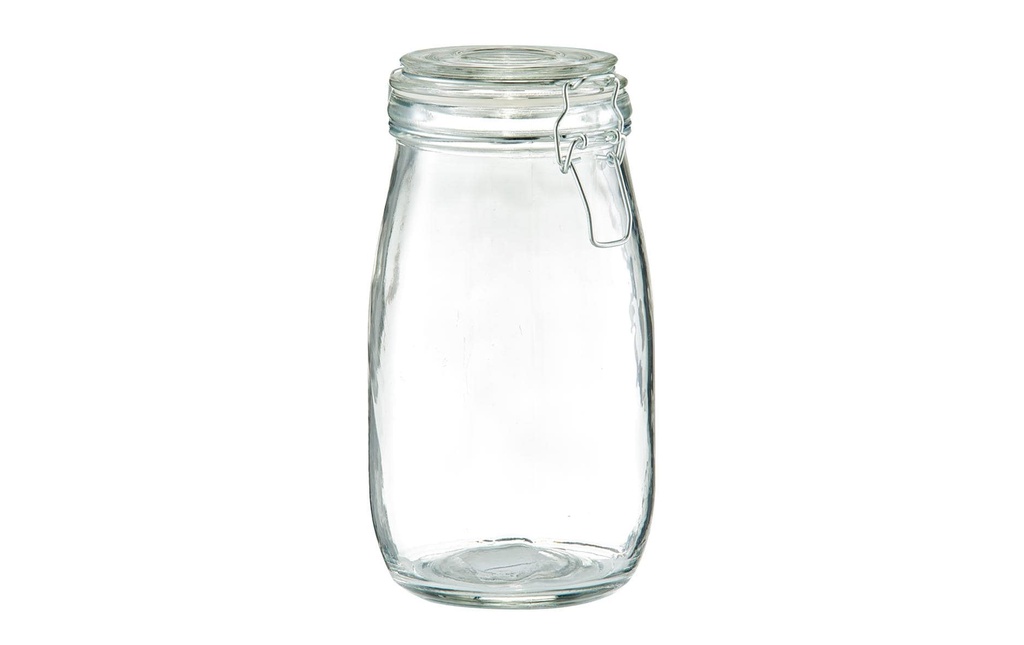 Zeller Present Bocal à provisions avec fermeture à étrier 1.45 l, Transparent