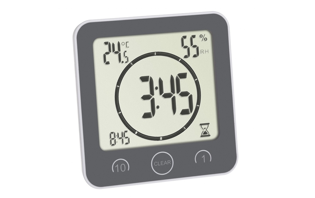 TFA Dostmann Horloge de bureau avec minuterie Blanc