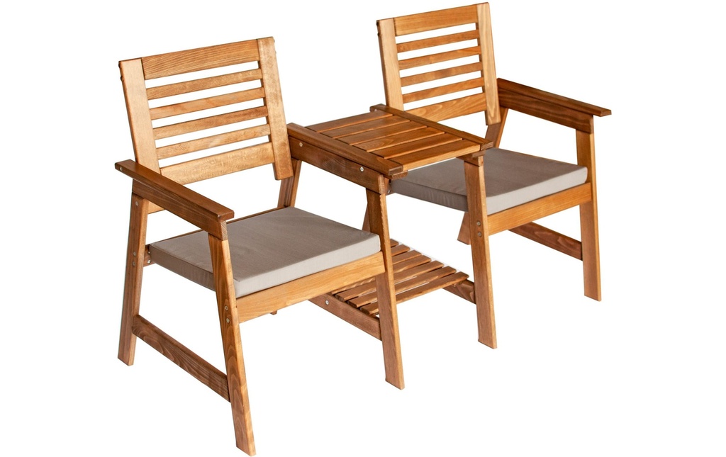 Innovesta Kits de balcon Duo, brun, 2 places assises
