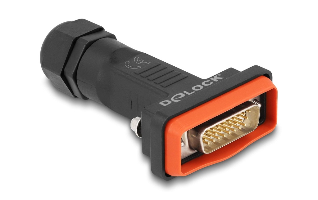 Delock Adaptateur Connecteur D-Sub HD 26 broches avec logement étanche IP67