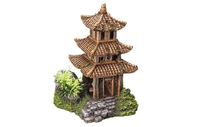 Nobby Aqua Ornaments Temple asiatique 10 x 9 x 14.5 cm