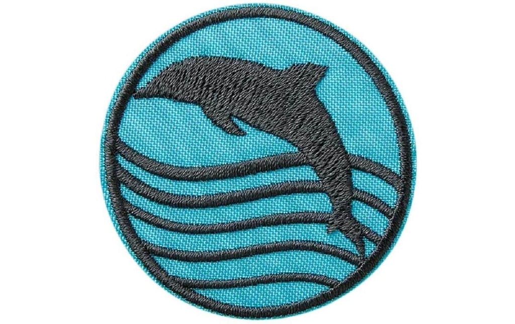 Mono-Quick Image thermocollante Patch recyclé Dauphin 1 Pièce/s