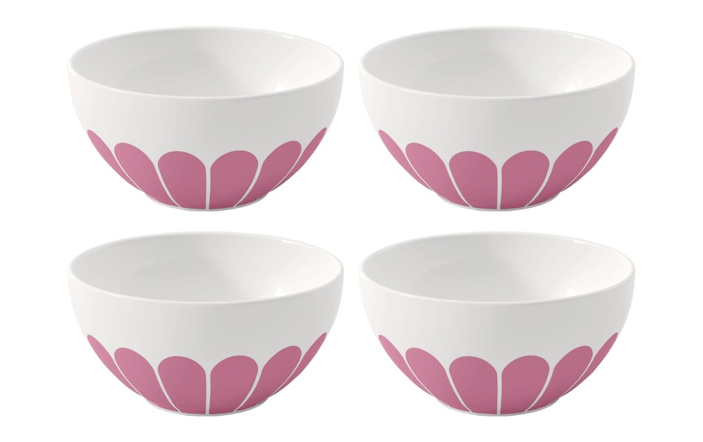 Villeroy & Boch Bol à céréales Fleur 4 Pièce/s, Rose