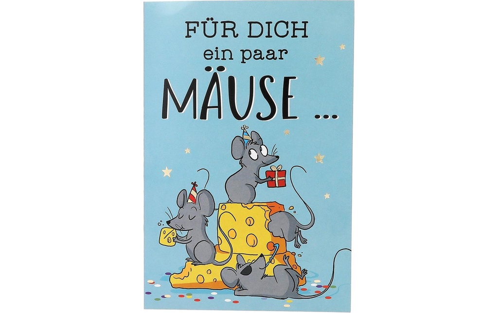 Depesche Carte musicale mobile Anniversaire, souris
