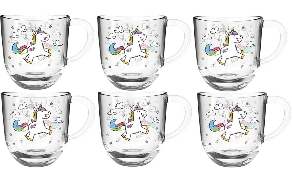 LEONARDO Tasse pour enfants Bambini Licorne, 6 pièces