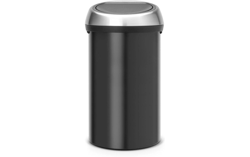 Brabantia Poubelle touch Bin 60 l, Noir/Noir mat