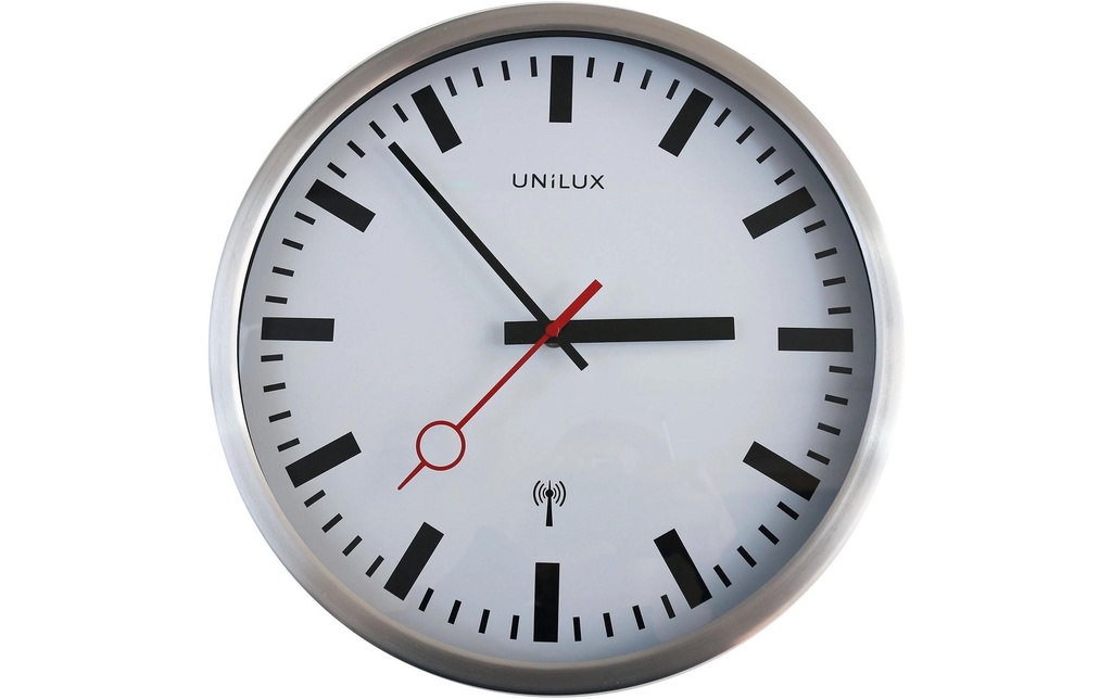 UNiLUX Horloge murale Station Argenté/Blanc