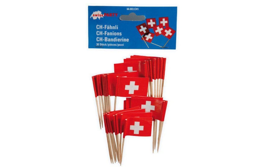 Haushaltsware Drapeaux de fête croix suisse